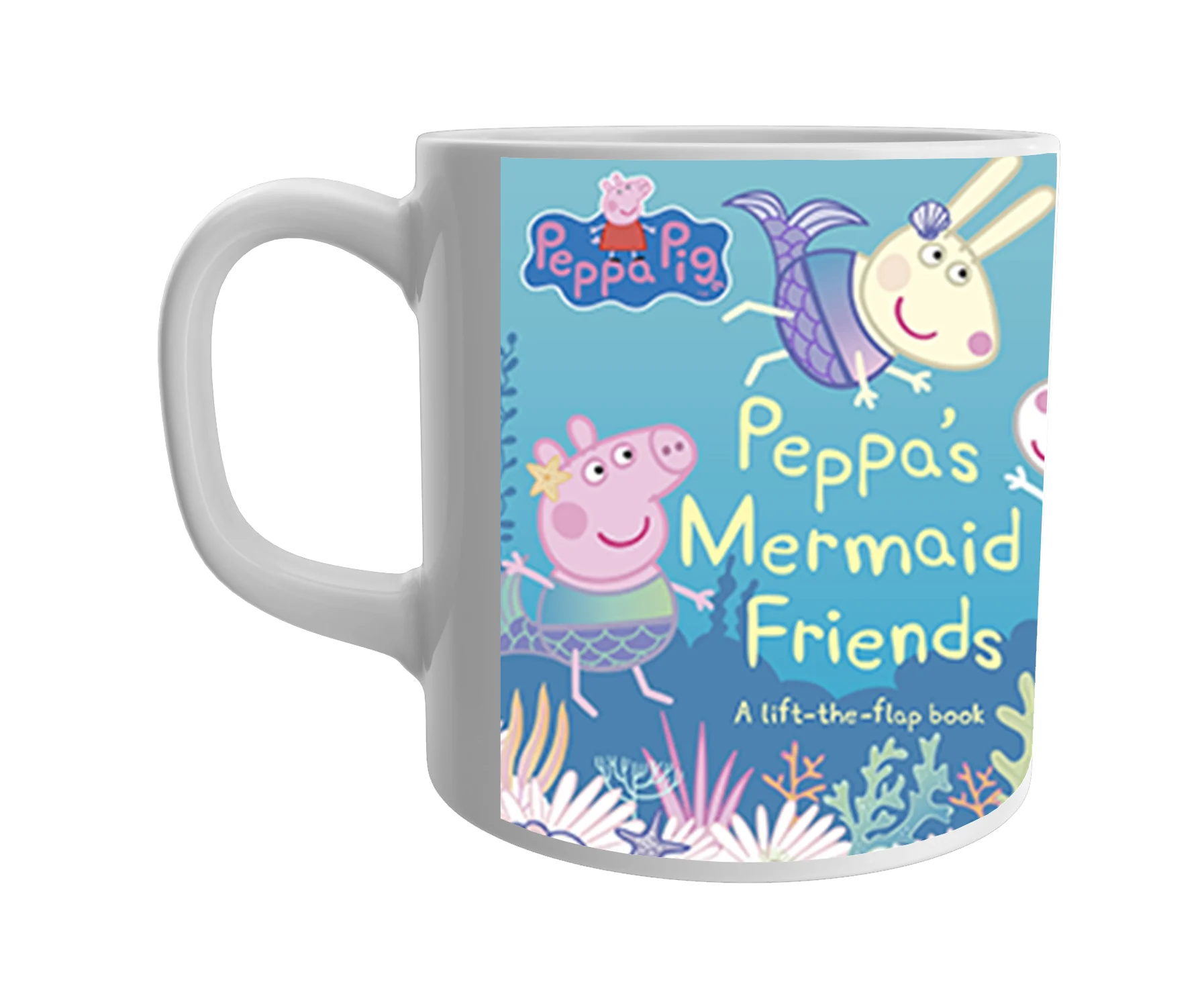 Product Guruji Peppa pig Friend Cartoon White Ceramic Coffee Mug for Kids.?