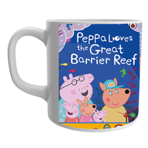 Product Guruji Peppa pig Friend Cartoon White Ceramic Coffee/Tea Mug for Kids.?