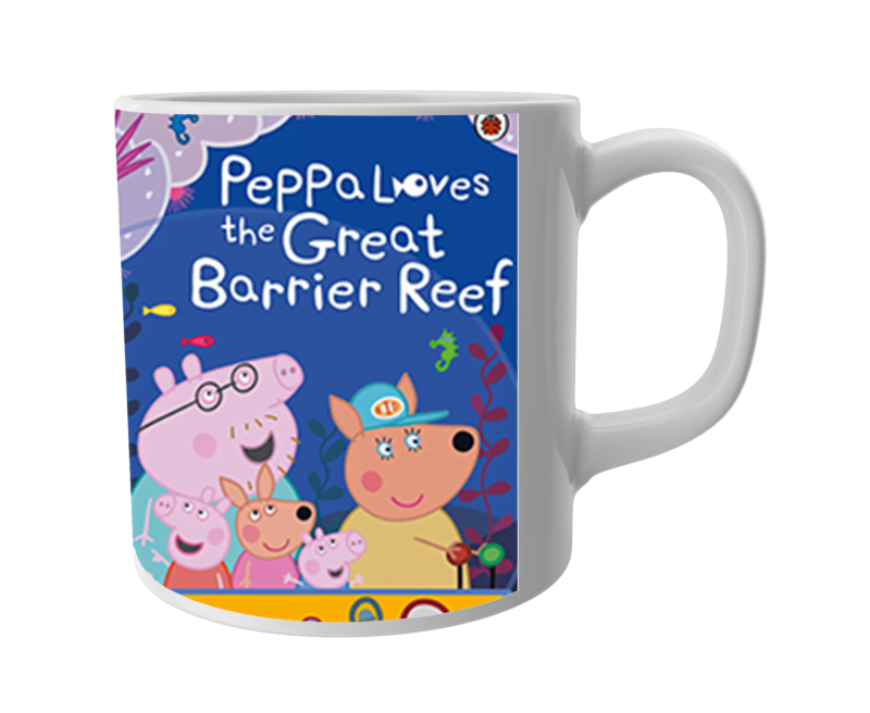 Product Guruji Peppa pig Friend Cartoon White Ceramic Coffee/Tea Mug for Kids.…