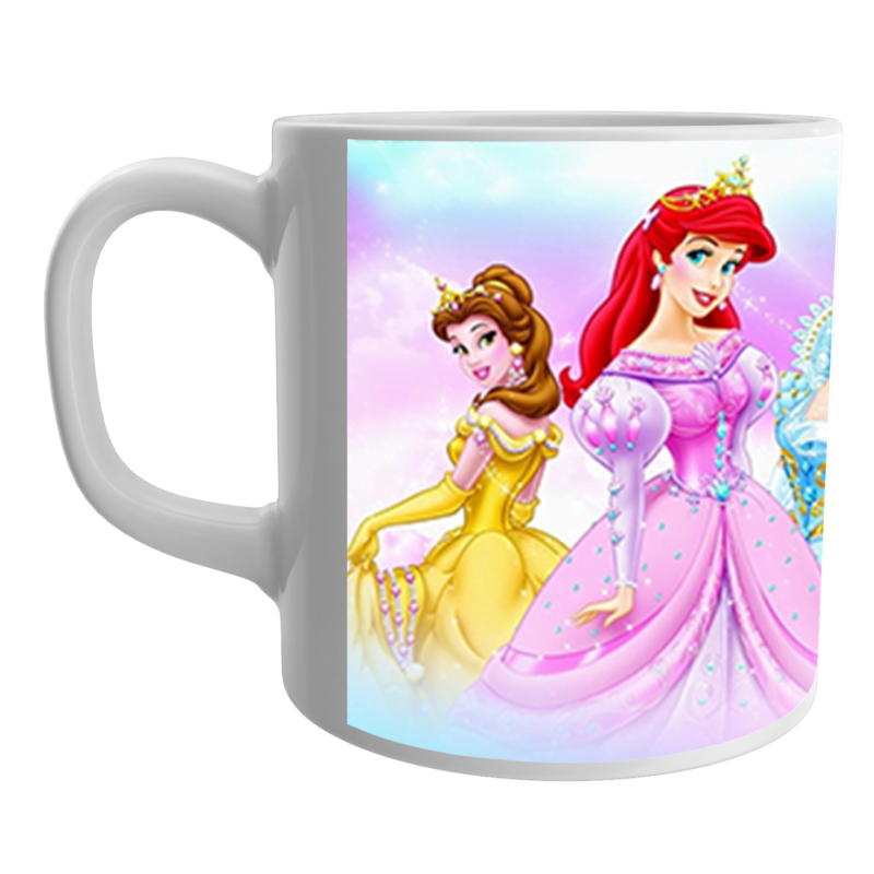 Product Guruji Barbie doll Cartoon White Ceramic Coffee/Tea  Mug for Kids.?