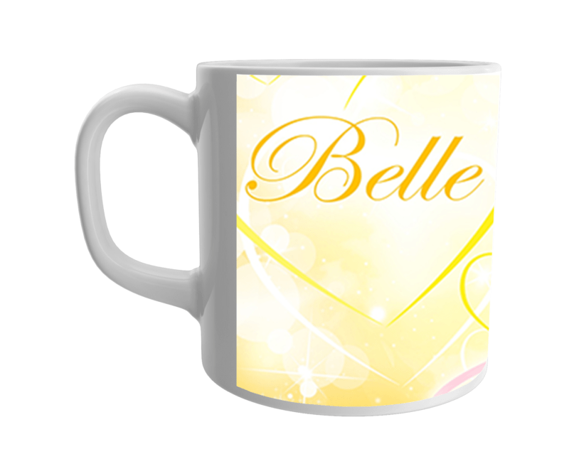 Product Guruji Belle doll Cartoon White Ceramic Coffee/Tea  Mug for Kids.?