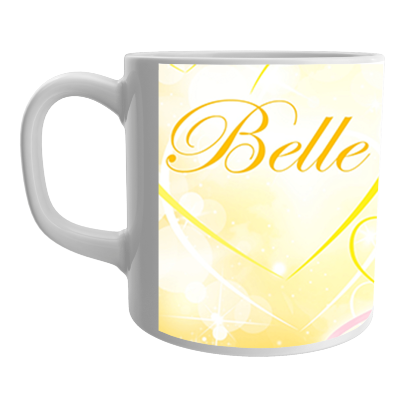 Product Guruji Belle doll Cartoon White Ceramic Coffee/Tea  Mug for Kids.?