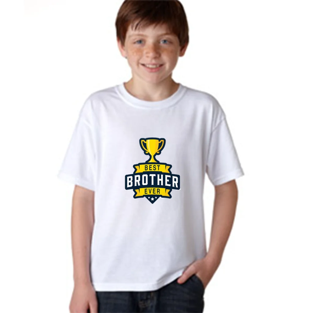 Product guruji 'BEST BROTHER EVER' Text Design White Round Neck Regular Fit Premium Polyester Tshirt. 1 - Product GuruJi Product guruji 'BEST BROTHER EVER' Text Design White Round Neck Regular Fit Premium Polyester Tshirt. 1 - Product GuruJi