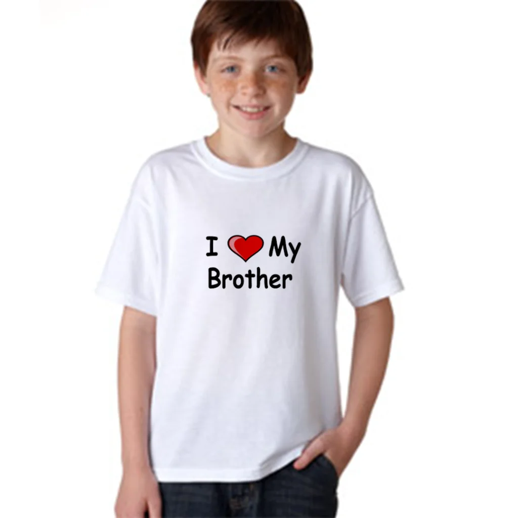 Product guruji ?I LOVE MY BROTHER? Text Print White Round Neck Regular Fit Premium Polyester Tshirt For Kids. 2 - Product GuruJi Product guruji ?I LOVE MY BROTHER? Text Print White Round Neck Regular Fit Premium Polyester Tshirt For Kids. 2 - Product GuruJi