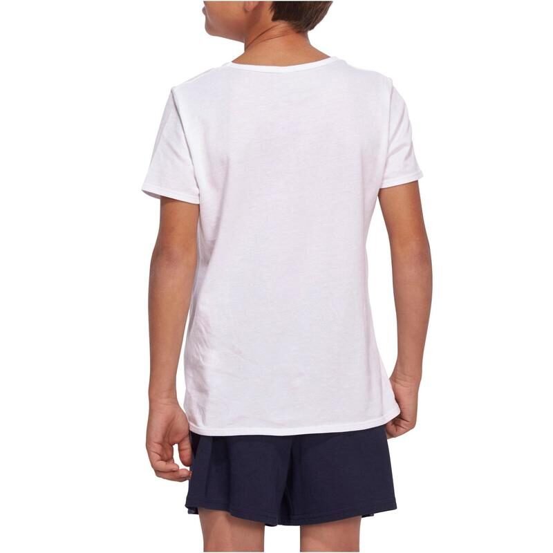 Product guruji ?I LOVE MY BROTHER? Text Print White Round Neck Regular Fit Premium Polyester Tshirt For Kids.