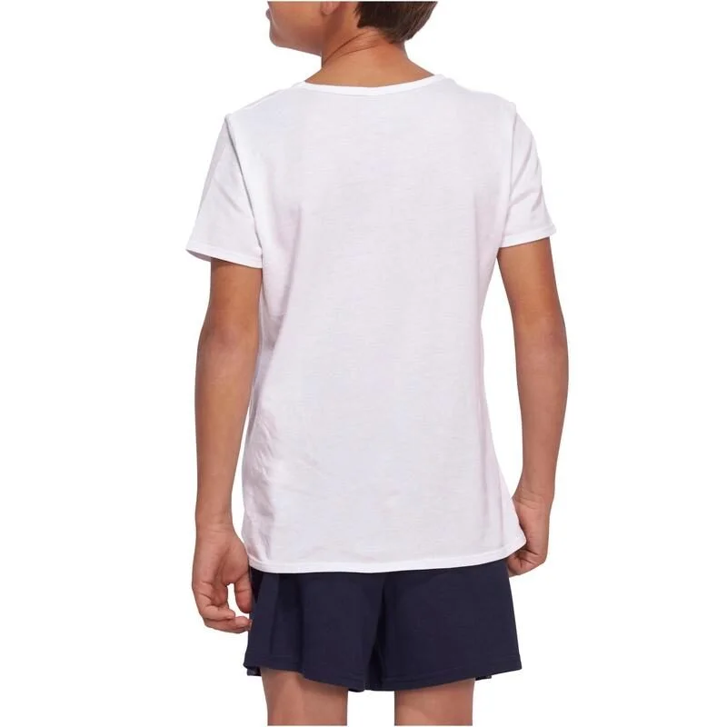 Product guruji ?I LOVE MY BROTHER? Text Print White Round Neck Regular Fit Premium Polyester Tshirt For Kids. - Image 3