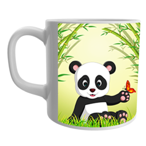 Product Guruji Panda Printed  White Ceramic Coffee/Tea Mug for Kids.?