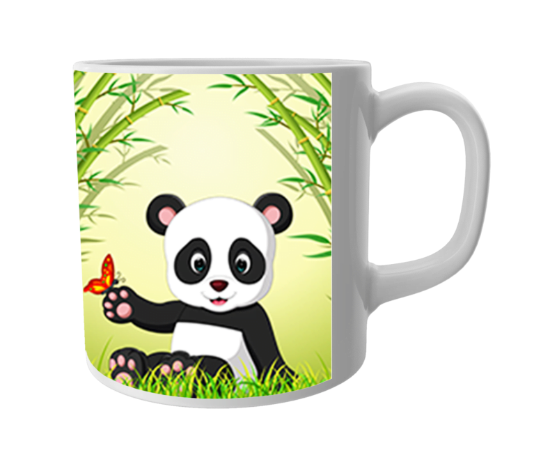 Product Guruji Panda Printed  White Ceramic Coffee/Tea Mug for Kids.…