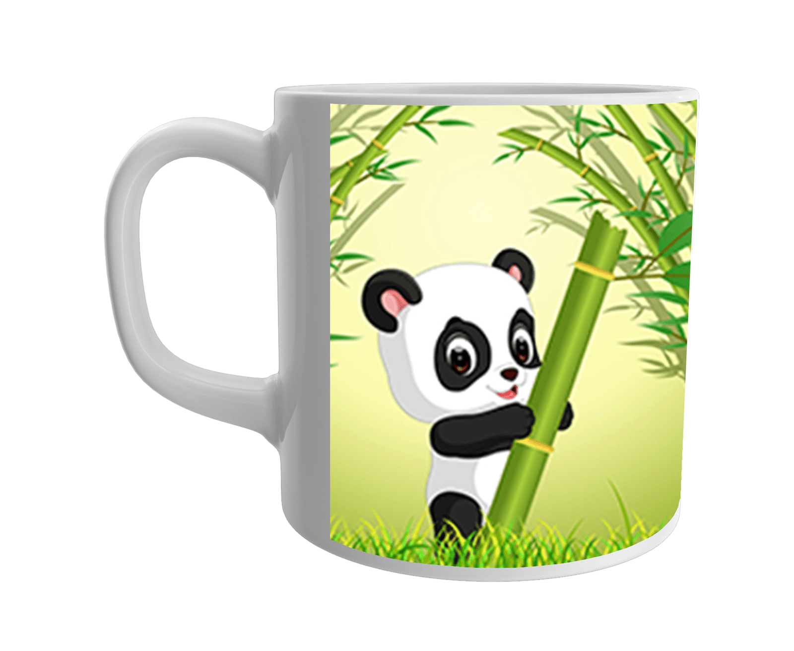 Product Guruji  Baby Panda Cartoon  White Ceramic Coffee/Tea Mug for Kids.?