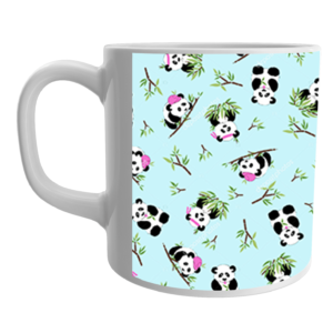 Product Guruji Panda Cartoon Printed White Ceramic Coffee/Tea Mug/Cup  for Kids.?