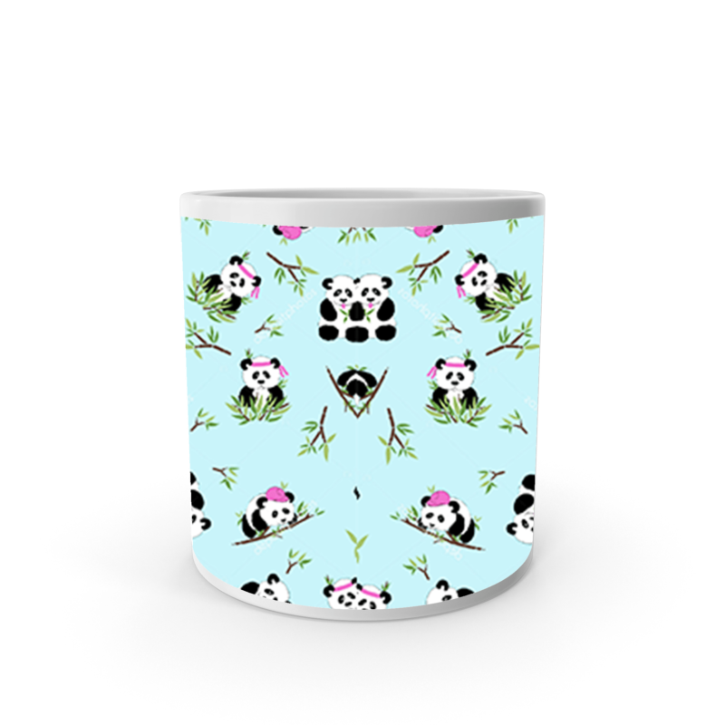 Product Guruji Panda Cartoon Printed White Ceramic Coffee/Tea Mug/Cup  for Kids.?