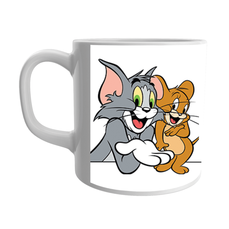 Product Guruji - Tom & Jerry Cartoon White Ceramic Coffee/Tea Mug for Kids.…
