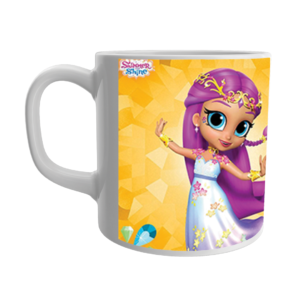 Product Guruji Shimmer Shine Cartoon Doll Print White Ceramic Coffee/Tea Mug for Kids.?