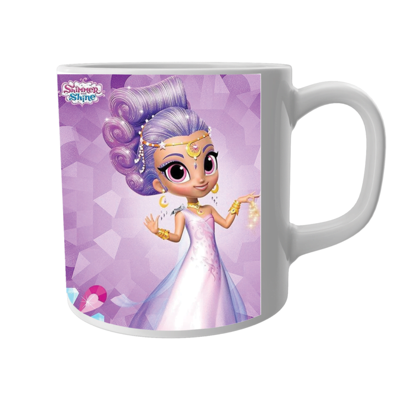 Product Guruji Shimmer Shine Cartoon Doll Print White Ceramic Coffee Mug for Kids.…