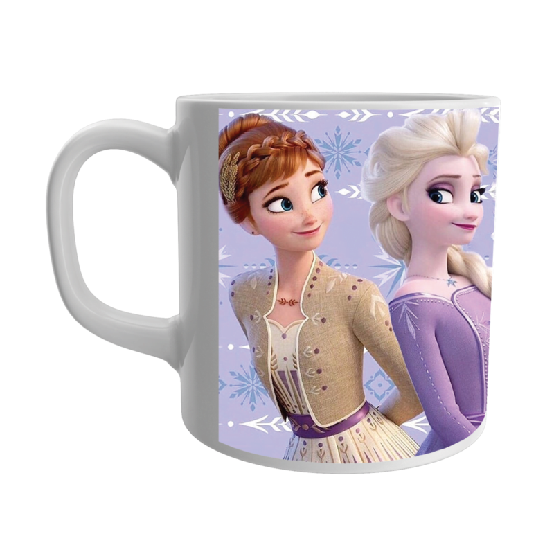 Product Guruji Elsa Cartoon Doll Print White Ceramic Coffee/Tea Mug for Kids.…