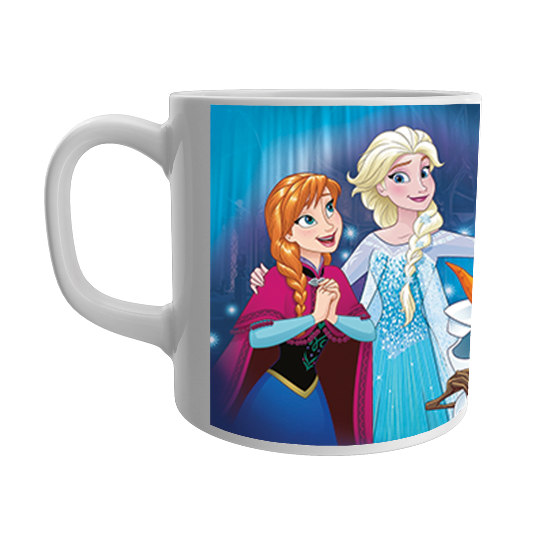 Product Guruji Disney Elsa Cartoon Doll Print White Ceramic Coffee/Tea Mug for Kids.?