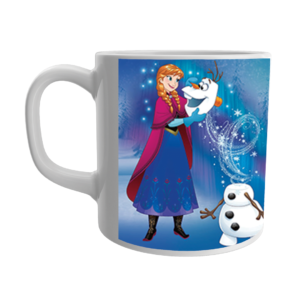 Product Guruji Disney Elsa Snowfall Toon Print White Ceramic Coffee/Tea Mug for Kids.?