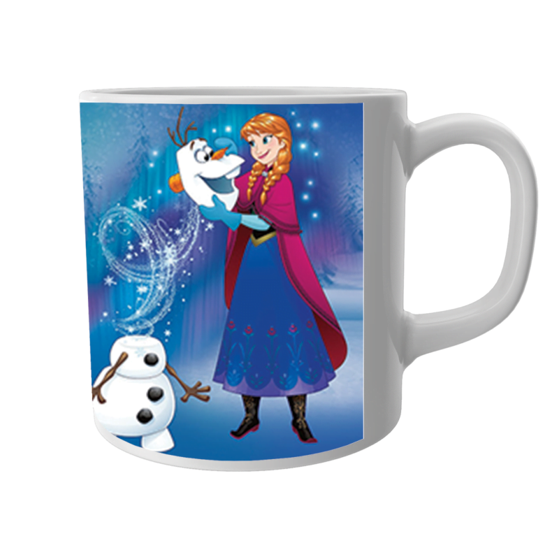 Product Guruji Disney Elsa Snowfall Toon  Print White Ceramic Coffee/Tea Mug for Kids.…