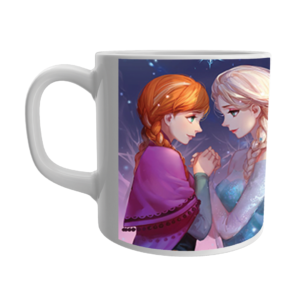 Product Guruji Disney Princess Toon Print White Ceramic Coffee/Tea Mug for Kids.?