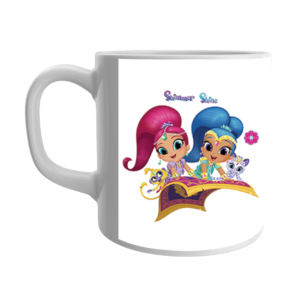 Product Guruji Disney Shimmer shineToon Print White Ceramic Coffee/Tea Mug for Girls.?