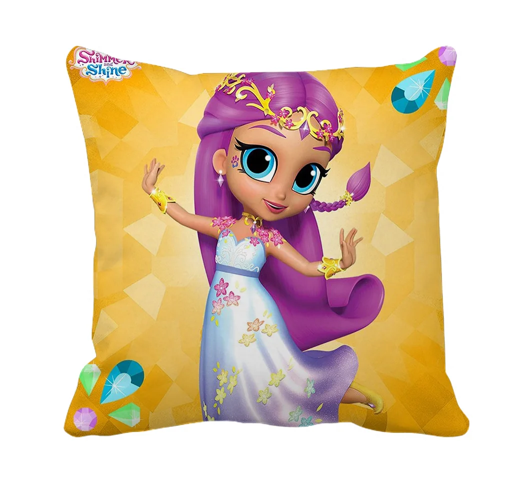 Product Guruji - Barbie doll Toons & Characters Cushion 12x12 with filler for kids
