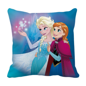 Product Guruji - Elsa Cartoon Cushion for Kids, white cushion cover 12x12 with filler for kids, cartoon cushion for kids , cartoon design print cushion for kids