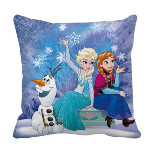 Product Guruji - Elsa Frozen Toons & Characters Cushion 12x12 with filler for kids, Elsa Frozen cushion for kids