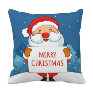 Product Guruji - Christmas day special cartoon design cushion 12x12 with filler for kids