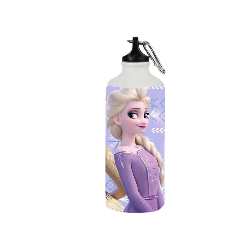 Product guruji Elsa frozen Toon Doll White Sipper Bottle 600ml For Kids...