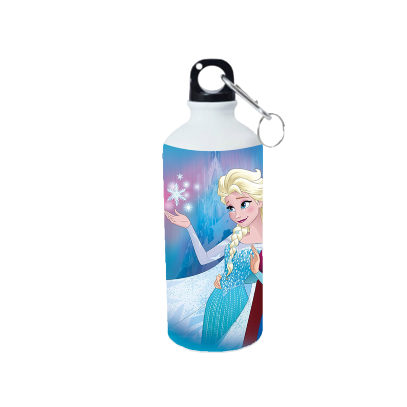 Product guruji Elsa frozen Cartoon Doll White Sipper Bottle 600ml For Kids...