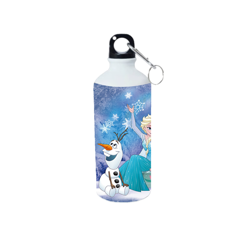 Product guruji Elsa frozen Cartoon Doll White Sipper Bottle 600ml For Girls/Kids...