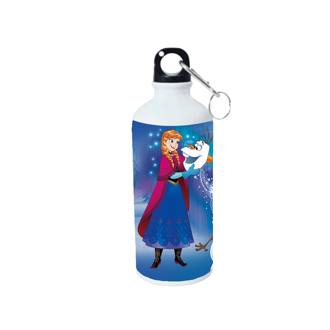 Product guruji Elsa frozen Cartoon Doll White Sipper Bottle 600ml For Kids/Gifts...