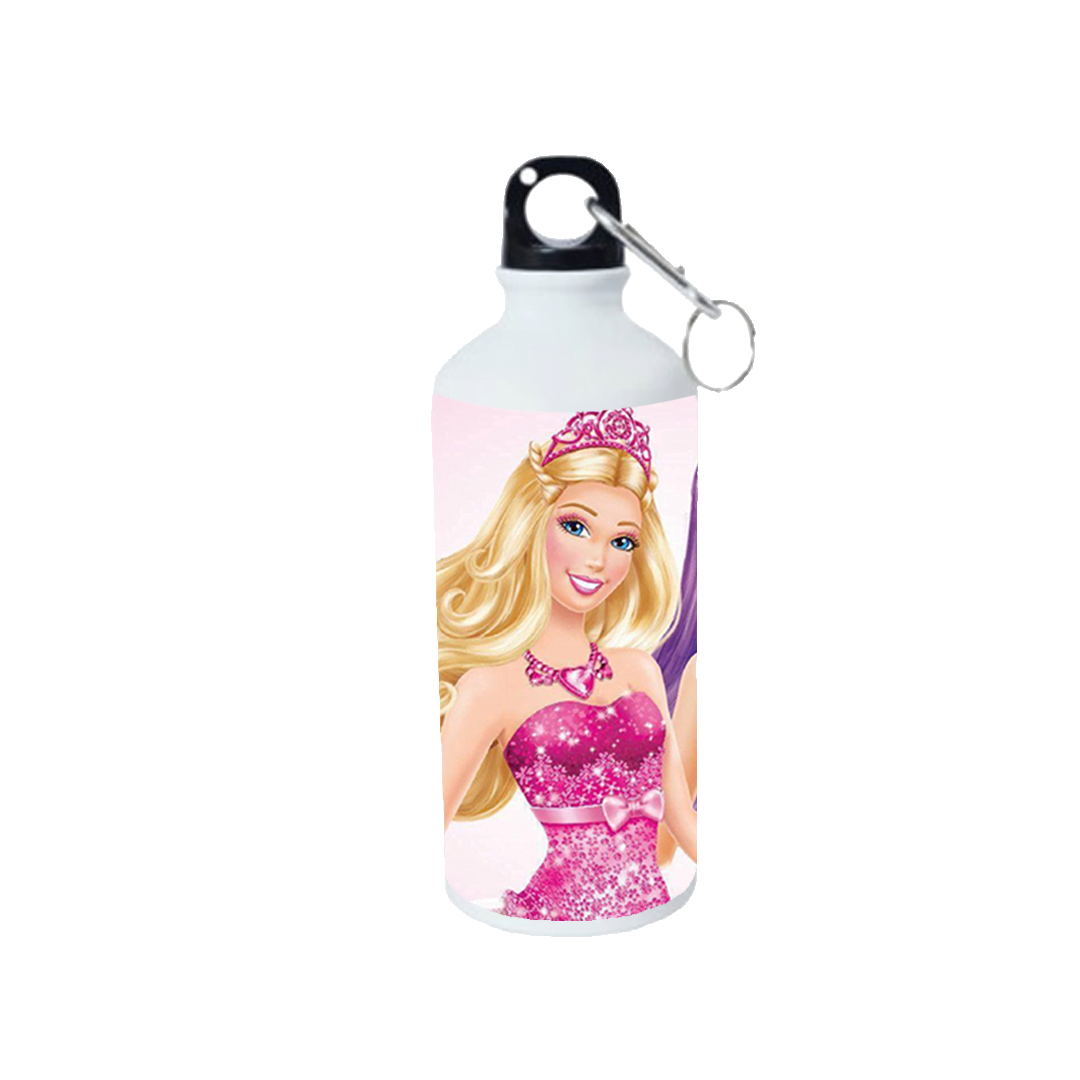 Product guruji Barbie Doll Toon  White Sipper Bottle 600ml For Kids...