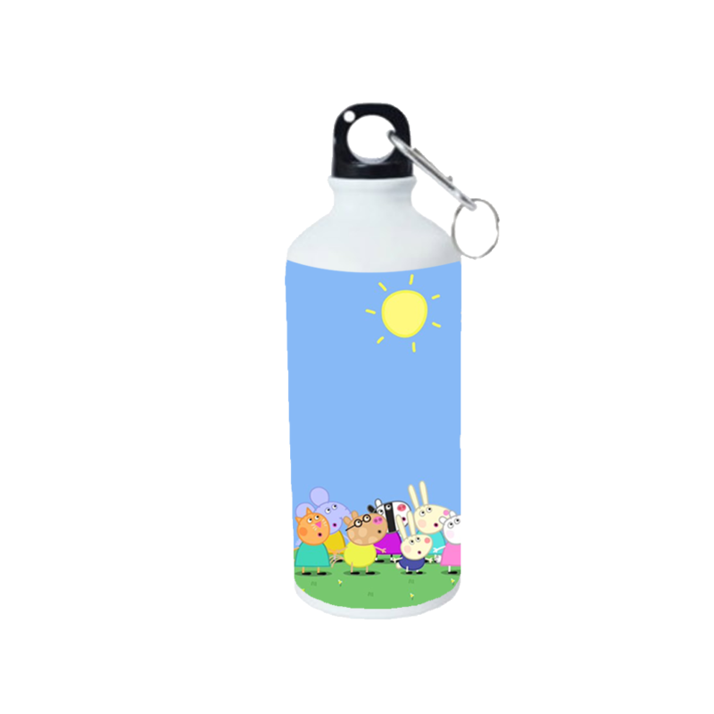 Product guruji Peppa Pig Toon Doll White Sipper Bottle 600ml For Kids...