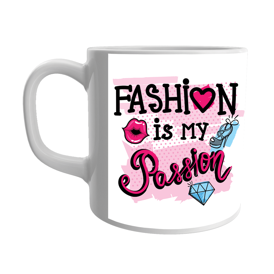 Product Guruji ?Thought Text? Print White Ceramic Coffee/Tea Mug for Girls...