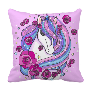 Product Guruji - Unicorn Cushion for kids ,Unicorn cushion 12x12 with filler for kids.