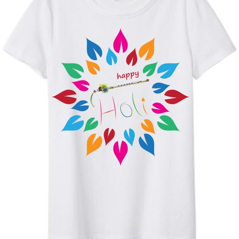 Holi Special Premium Polyester Tshirt for All Size