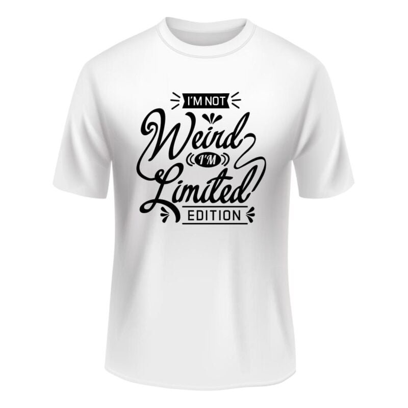 Round Neck Text Print Tshirt For Men and Women - Unisex