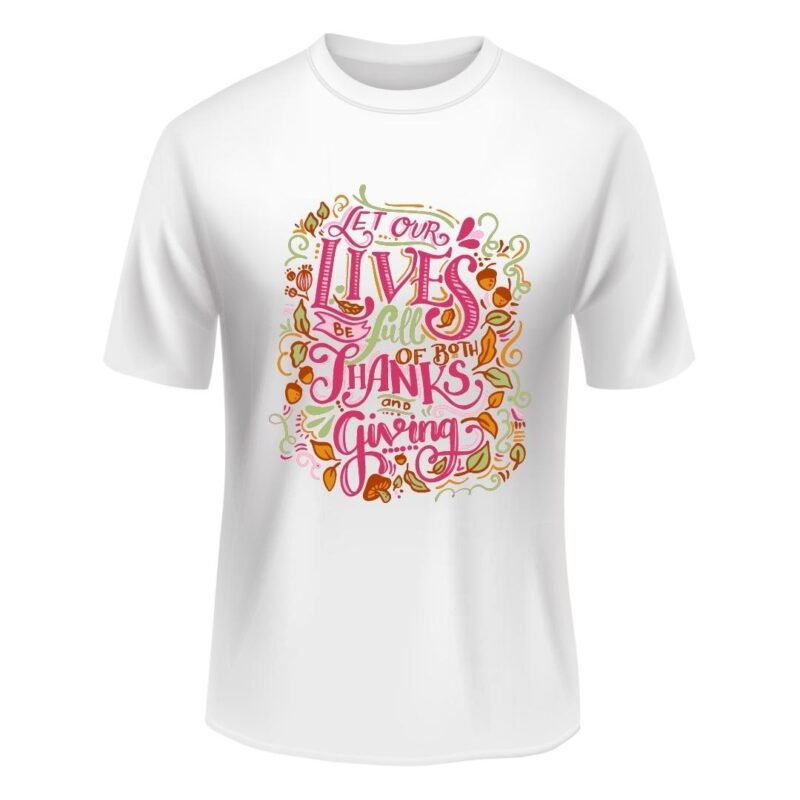 Round Neck White Color Text Print Tshirt For Men And Women - Unisex