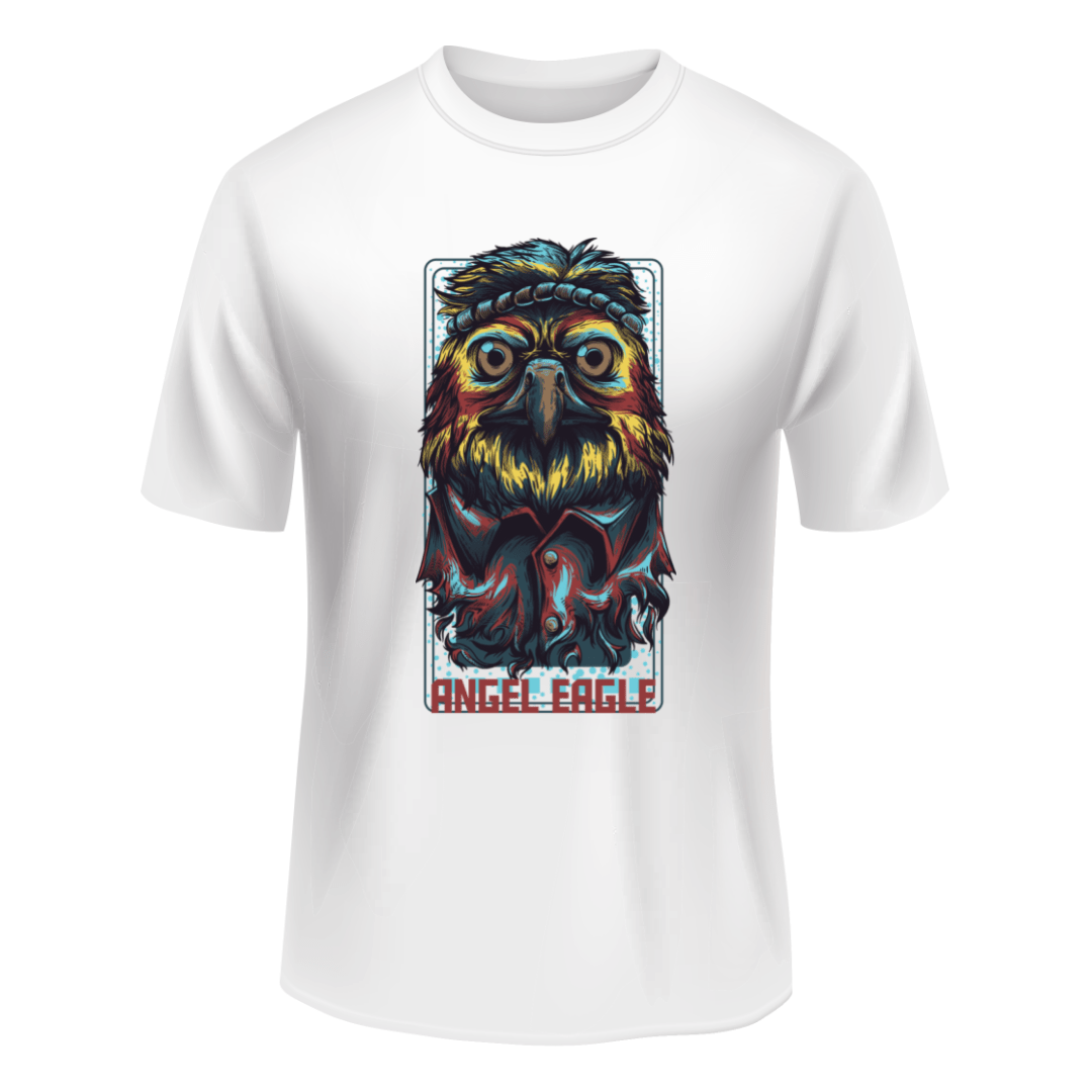 Round Neck Cartoon Tshirt Angel Engle Text Tshirt For Men and Women - Unisex Round Neck Cartoon Tshirt Angel Engle Text Tshirt For Men and Women - Unisex