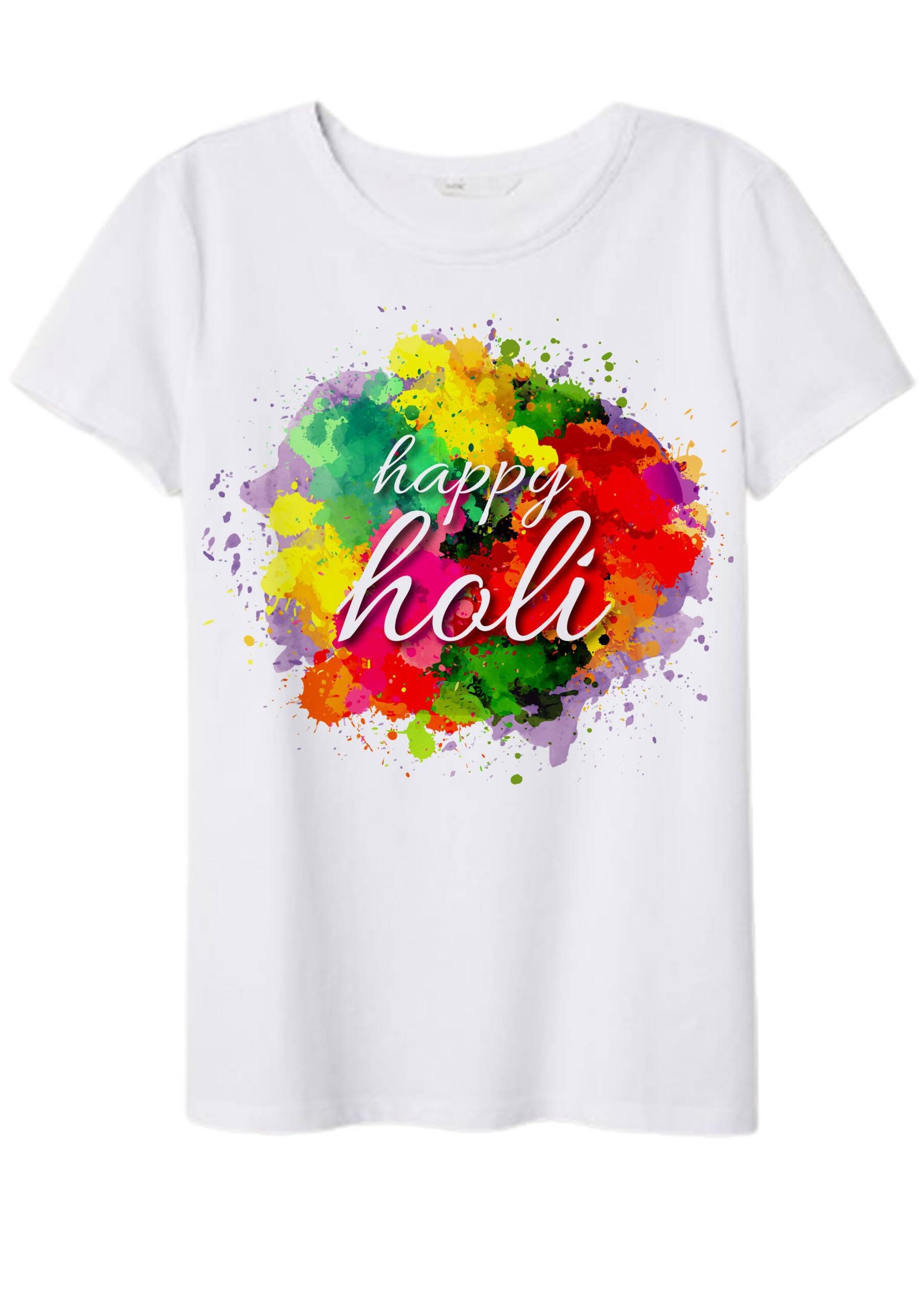 Happy Holi Printed T-shirts