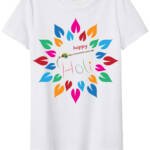 Happy Holi Printed T-shirt