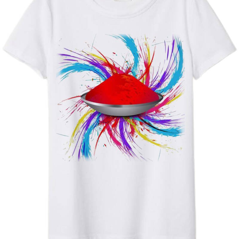 Happy Holi Colorfull T-shirts For Men, Women, Kids
