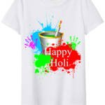 Happy Holi Bucket T-shirts For Men, Women, Kids 2 - Product GuruJi Holi T-shirts All Size