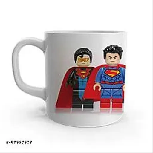 Superman Cartoon Coffee Mug for Kids