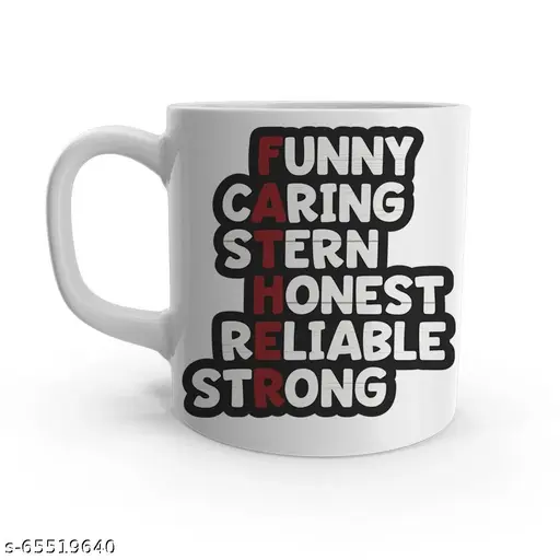 Dad White Ceramic Father's Day/ world best Father/ Birthday Gift / for Father