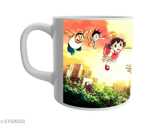 White Ceramic Doraemon/Nobita/Giyaan Cartoon on for Kids