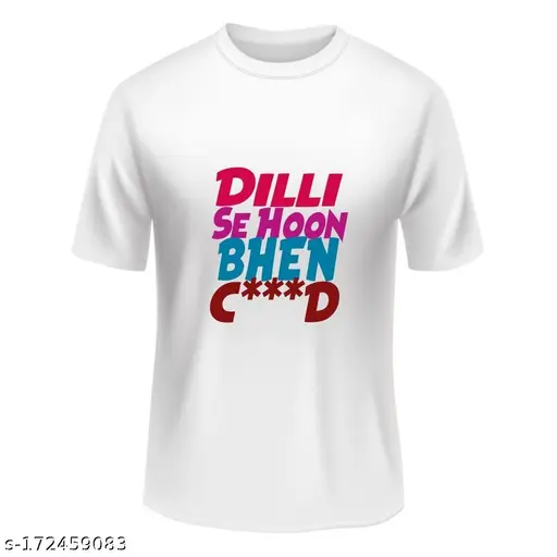 Color Text Print Tshirt For Men and Women - Unisex