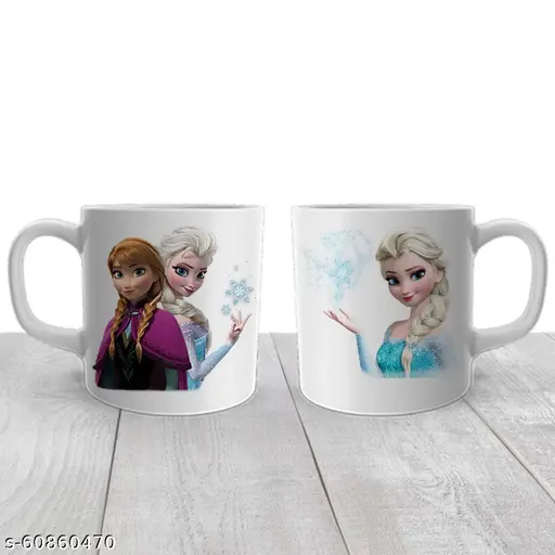Beautiful Coffee mug For Office with Dolls Pattern white Ceramic coffee, Dolls Pattern white Ceramic coffee for kids,for gifts Ceramic Coffee Mug