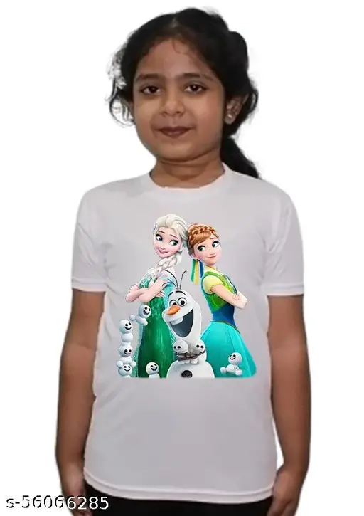 Doll Cartoon Design Tshirt For Girls